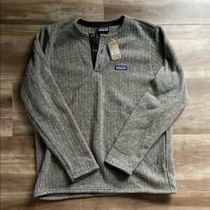Patagonia Gray Henley Sweater